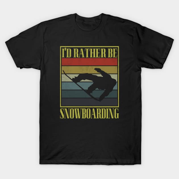 snowboarding T-Shirt by dishcubung